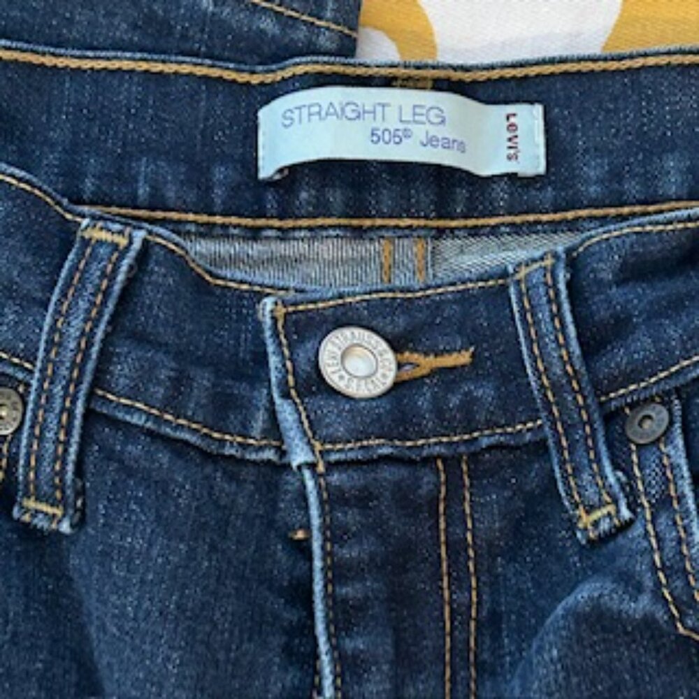 RARE Vintage Levi 505 Straight Leg with Red Tab with "R" only.